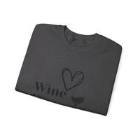 Wine Valentine, love wine Unisex Heavy Blend™ Crewneck Sweatshirt