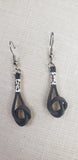Beautifully handcrafted knotted suede earrings